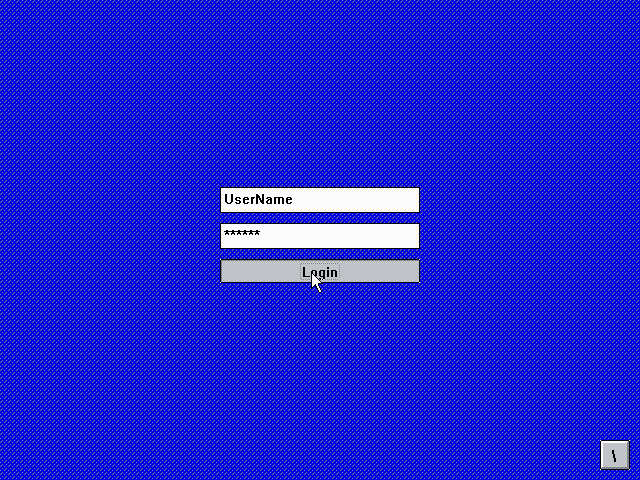 Login Interface - First View