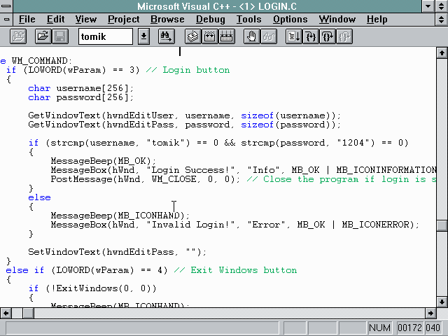 Login Interface - Second View